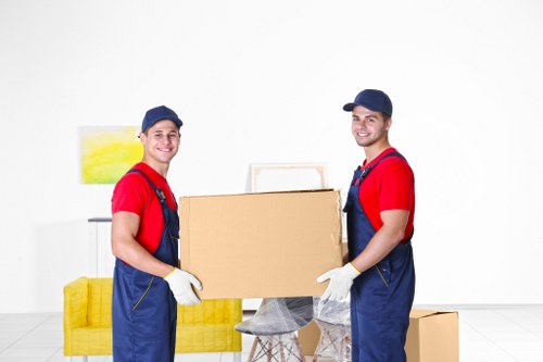 Eco-friendly Man and Van team preparing for a move